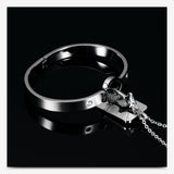 Couple Lovers Jewelry Love Heart Lock Bracelet Stainless Steel Bracelets Bangles Key Pendant Necklace Jewelry