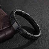 Men Jewelry Black/Brown Braided Leather