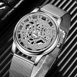 Skeleton Men Watch  Montre Homme 2018 Gold Wrist Watch Men