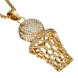 Men's Ice Gold Basketball Long Chain  Sport Cell Gift