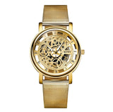 Skeleton Men Watch  Montre Homme 2018 Gold Wrist Watch Men