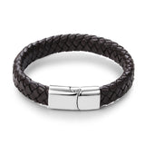 Men Jewelry Black/Brown Braided Leather
