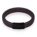 Men Jewelry Black/Brown Braided Leather