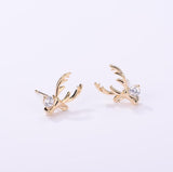 Earrings Elk Ear Studs