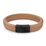 Men Jewelry Black/Brown Braided Leather