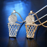 Men's Ice Gold Basketball Long Chain  Sport Cell Gift